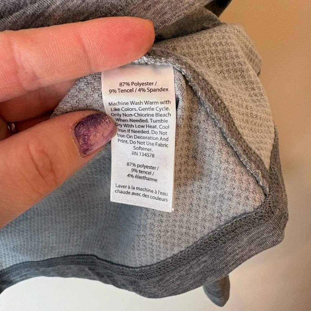 Vineyard Vines Performance Grey Drawstring Hoodie Pullover Sweatshirt Top Large - Picture 6 of 12